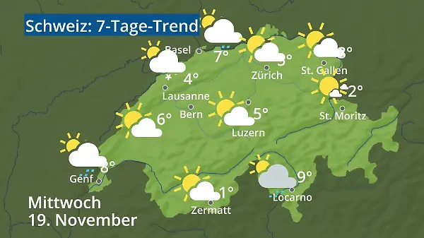 Schweiz: Wie wird das Wetter?