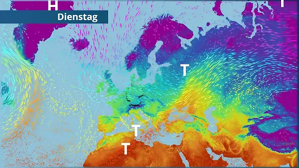 So strömt die kalte Polarluft nach Deutschland