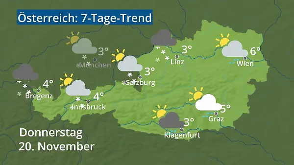 Österreich: Wie wird das Wetter?