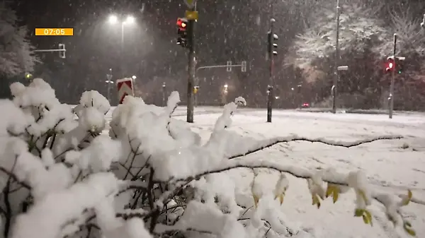 Schnee bis ins Flachland