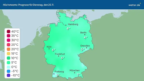 Im Video: Temperatur-Vorhersage