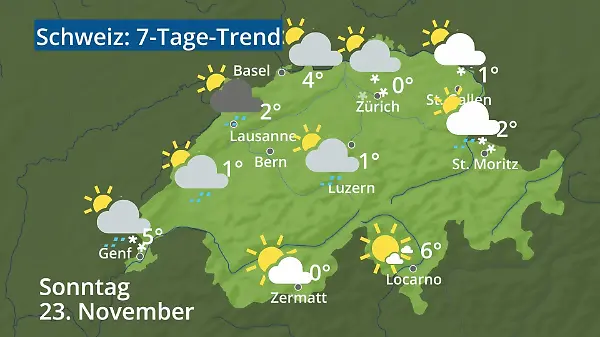 Schweiz: Wie wird das Wetter?