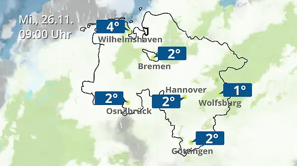 Bremen und Niedersachsen: Wie wird das Wetter?