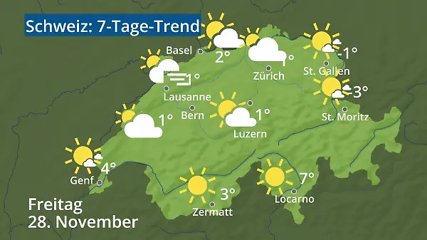 Schweiz: Wie wird das Wetter?