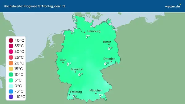 Im Video: Temperatur-Vorhersage