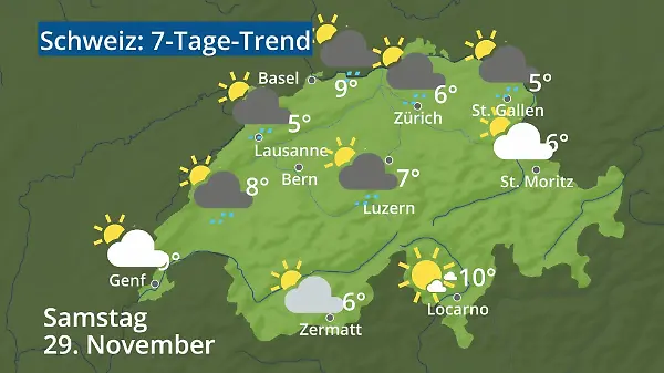 Schweiz: Wie wird das Wetter?