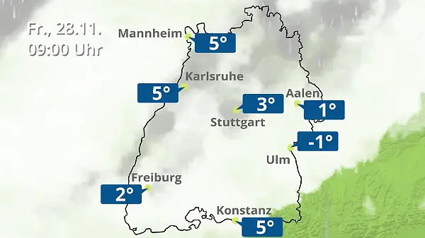 Baden-Württemberg: Wie wird das Wetter?