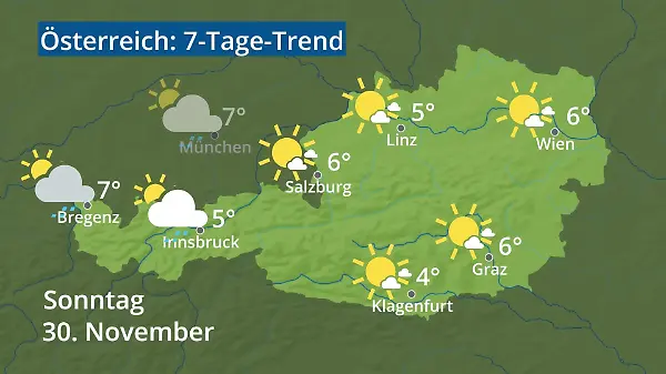 Österreich: Wie wird das Wetter?