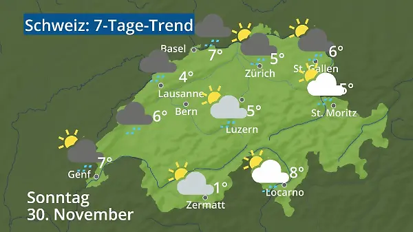 Schweiz: Wie wird das Wetter?