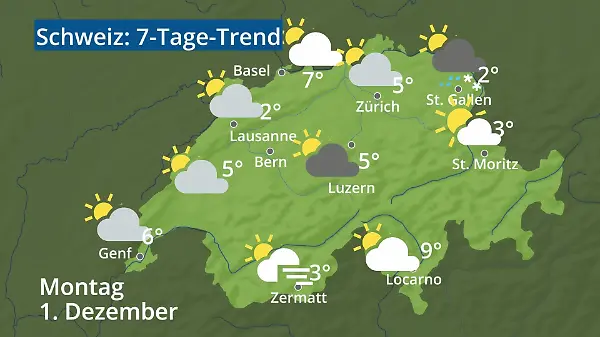 Schweiz: Wie wird das Wetter?