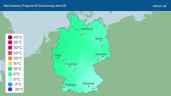 Im Video: Temperatur-Vorhersage