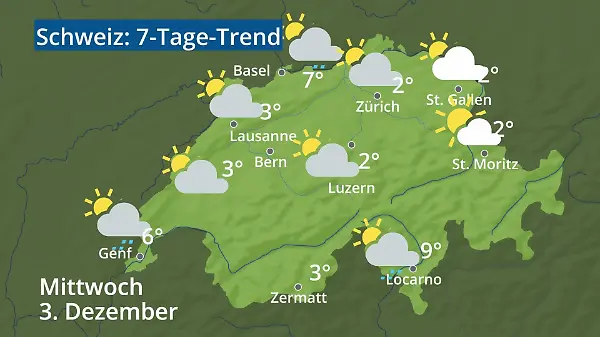 Schweiz: Wie wird das Wetter?