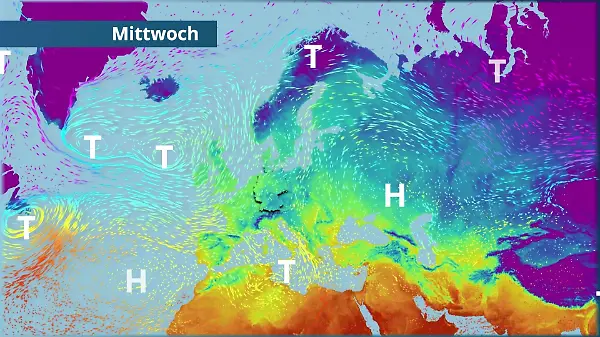 Zwei Wetterwelten über Deutschland