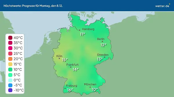 Im Video: Temperatur-Vorhersage