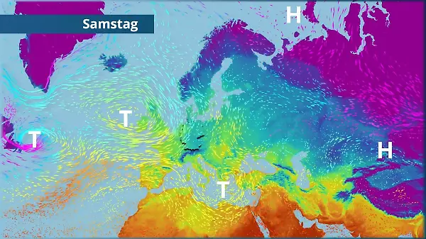 Schrittweise milder - Atlantiktiefs übernehmen