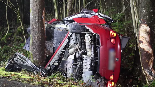 Fahrer (18) prallt mit Auto gegen Baum und stirbt