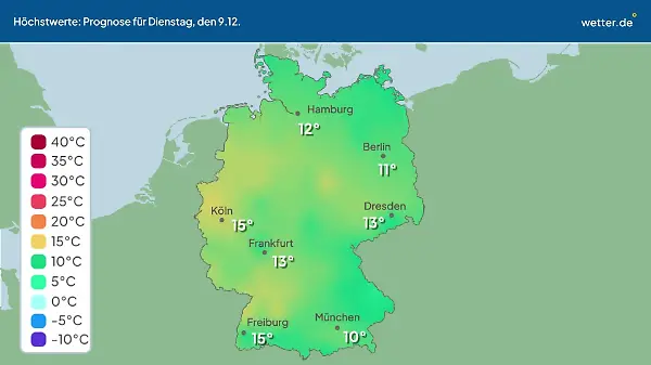Im Video: Temperatur-Vorhersage