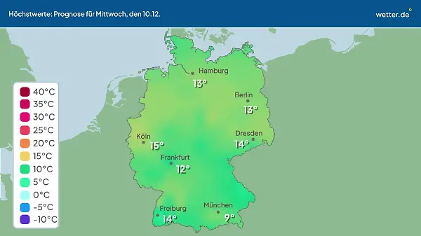 Im Video: Temperatur-Vorhersage