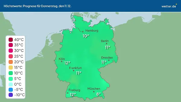Im Video: Temperatur-Vorhersage
