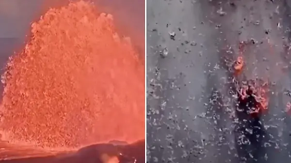 Kilauea bricht erneut aus – Zeitrafferaufnahmen zeigen meterhohe Lavafontänen