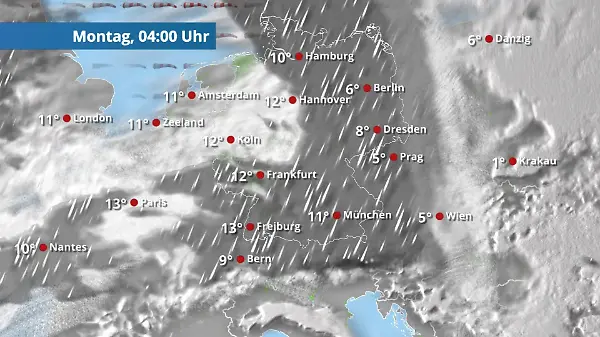 Hier und da trockene Phasen möglich