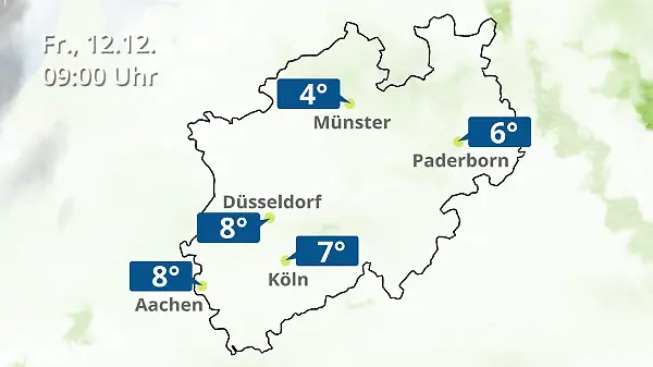 Nordrhein-Westfalen: Wie wird das Wetter?