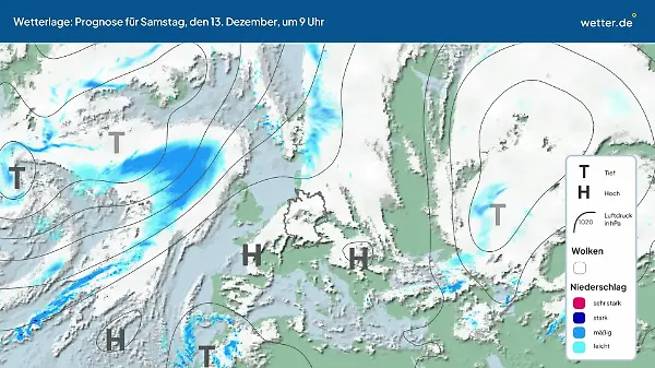 Die Wetterlage der kommenden 5 Tage