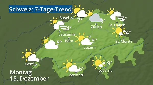 Schweiz: Wie wird das Wetter?