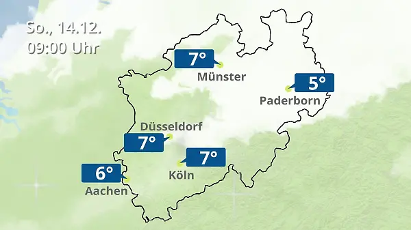Nordrhein-Westfalen: Wie wird das Wetter?