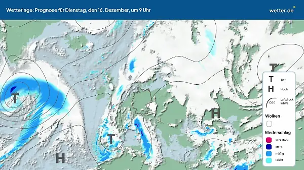 Die Wetterlage der kommenden 5 Tage
