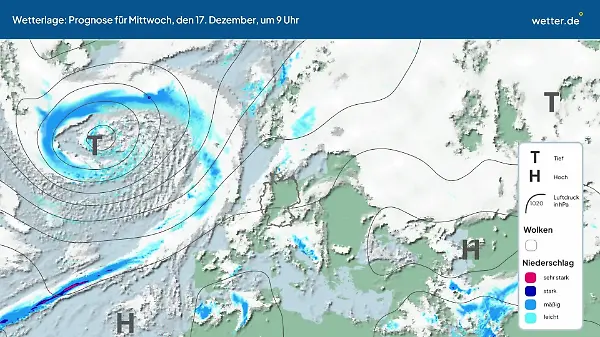 Die Wetterlage der kommenden 5 Tage