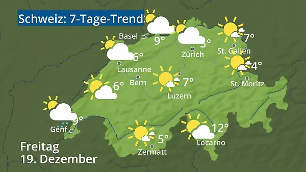 Schweiz: Wie wird das Wetter?