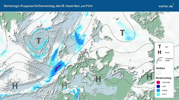 Die Wetterlage der kommenden 5 Tage