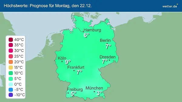 Im Video: Temperatur-Vorhersage