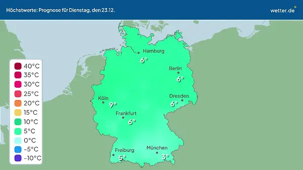 Im Video: Temperatur-Vorhersage