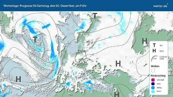 Die Wetterlage der kommenden 5 Tage