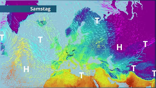 Westwind kommt zum Erliegen - Kaltluft übernimmt