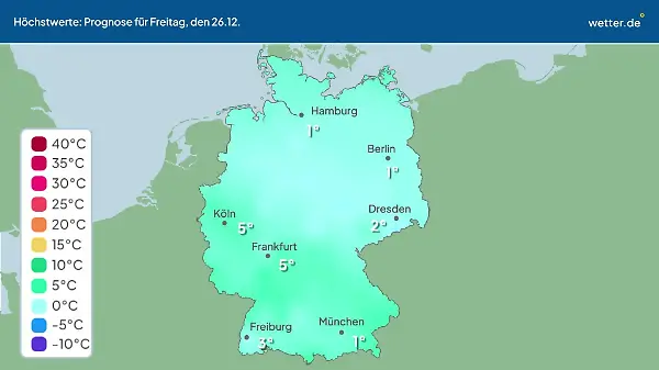 Im Video: Temperatur-Vorhersage
