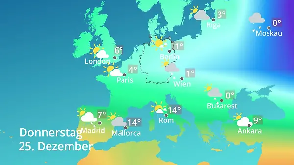Europa: Wie wird das Wetter?