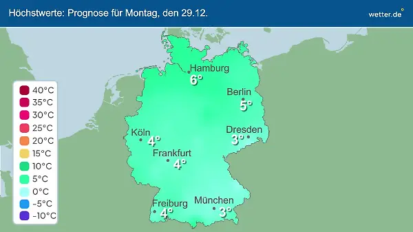 Im Video: Temperatur-Vorhersage