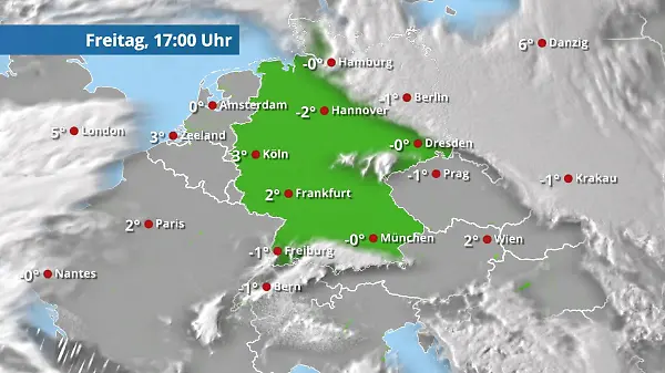 Sonnenschein begleitet die Kälte