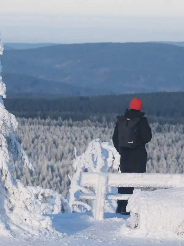 Winterwetter im Erzgebirge