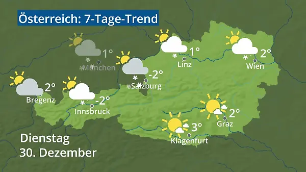Österreich: Wie wird das Wetter?