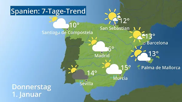 Spanien: Wie wird das Wetter?