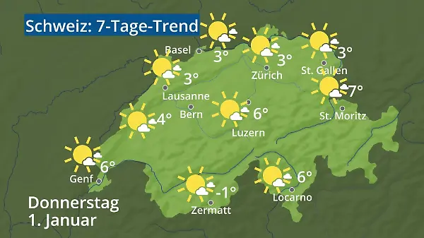 Schweiz: Wie wird das Wetter?