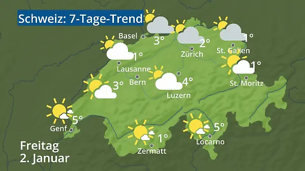 Schweiz: Wie wird das Wetter?