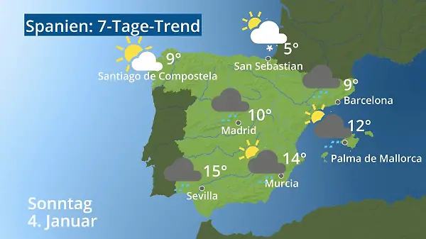 Spanien: Wie wird das Wetter?