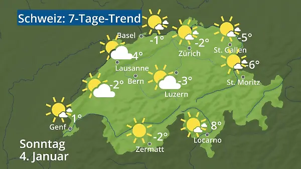 Schweiz: Wie wird das Wetter?