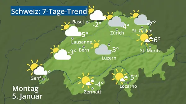 Schweiz: Wie wird das Wetter?
