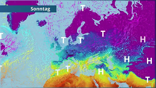 Kaltluft setzt sich richtig fest über uns